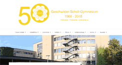Desktop Screenshot of geschwister-scholl-gymnasium-aachen.de